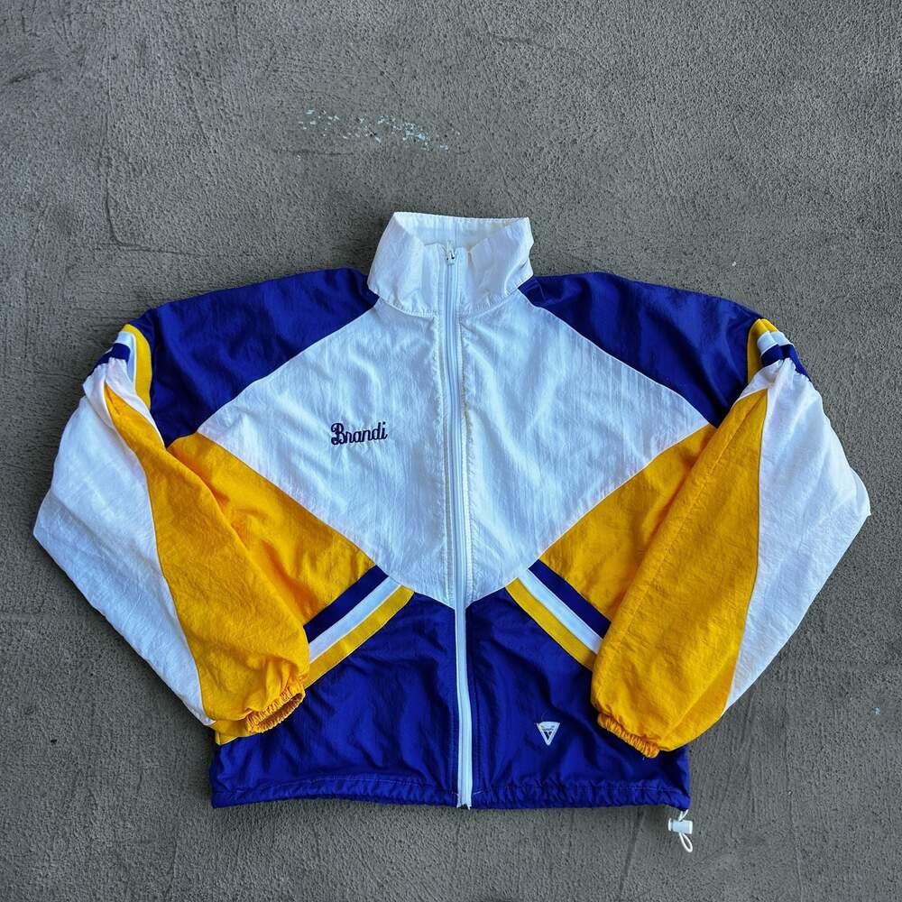 Vintage Varsity Spirit Fashions 90s Colorblock Nylon Windbreaker Jacket